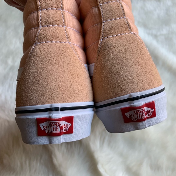 Vans Sk8-Hi Apricot Peach Sneakers - Picture 7 of 8